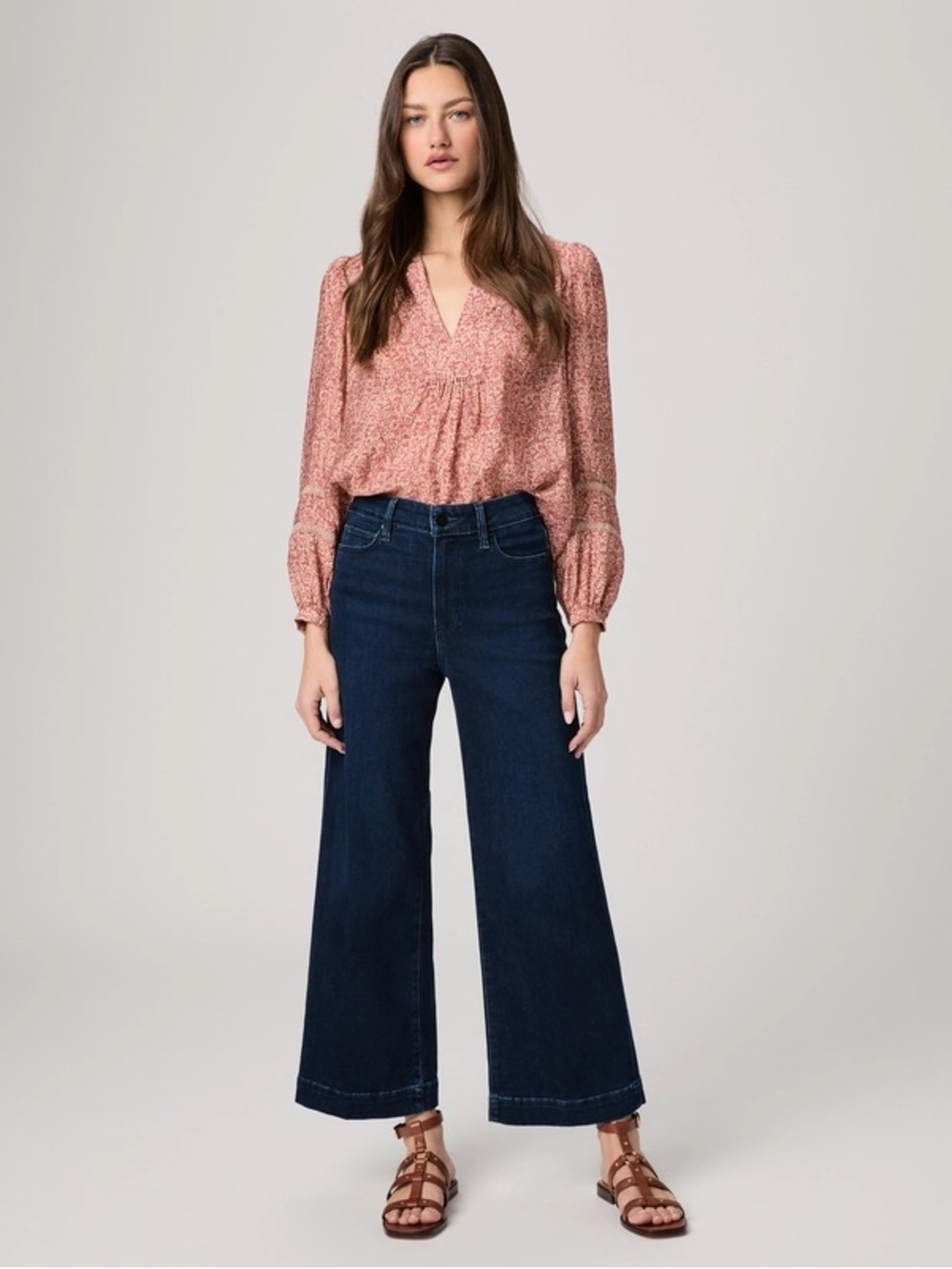Paige Anessa Wide Leg Jeans Size 26